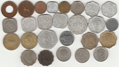 Sansuka 26 Different India Demonetized old coins Modern Coin Collection(26 Coins)