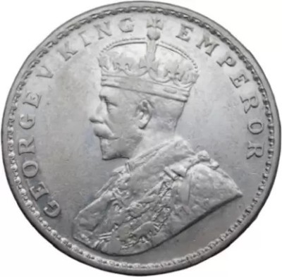 Memoir British India George V King Emperor 1918 Rare Collectible Pure Silver Coin Ancient Coin Collection(1 Coins)
