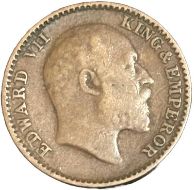 NUMISG 1910 Most Rare 1/12 Anna Edward VII British India Medieval Coin Collection(1 Coins)