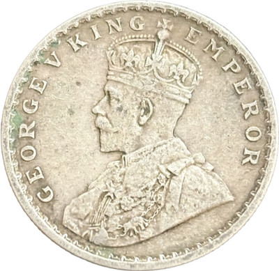 NUMISG 1916 Silver One Rupee High Grade George V Very Rare British India Medieval Coin Collection(1 Coins)