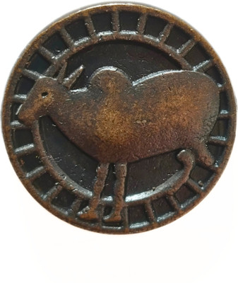 oldcoinwala Ancient India Copper Coin Nagari Script Rare Collectible historical cultural Ancient Coin Collection(1 Coins)