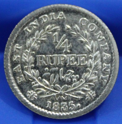 Eshop 1/4 Rupee (1835) British India Collectible Old Rare Coin Medieval Coin Collection(1 Coins)