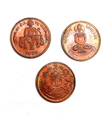NISARA COLLECTIBLES Three qty quarter anna EIC 1818 mix lot Ancient Coin Collection(3 Coins)