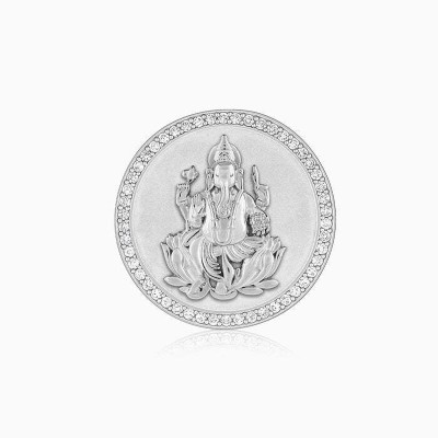 GIVA GIVA 925 Silver Ganesha Bliss Coin-10g S 925 10 g Sterling Silver Coin