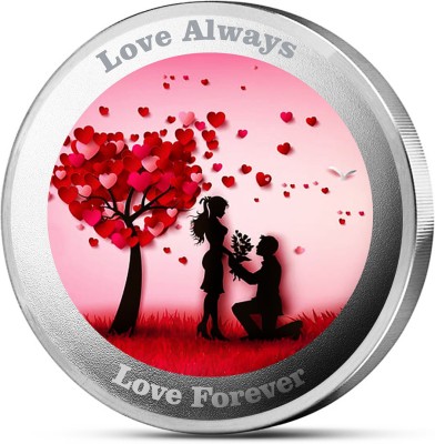 DA Jewels MOHUR Love Forever Coloured Coin S 999 10 g Silver Coin