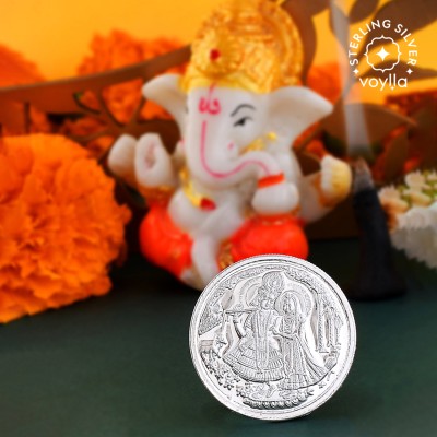 Voylla Radha Krishna S 999 10 gm Silver Coin