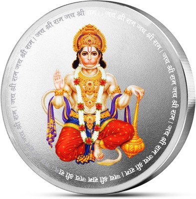 DA Jewels MOHUR Hanuman Coloured S 999 10 g Silver Coin