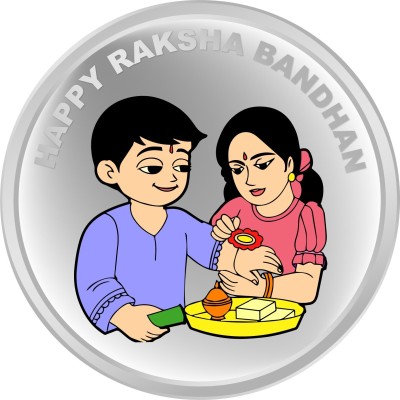 LORDS JEWELS Great Indian Festival Raksha Bandhan Precious Moment S 999 10 g Silver Coin