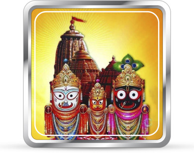 SILVIYA BIS Hallmarked Bhagwan Jagannath Ji 999 Pure Silver Coin Square Shape 10 Gm S 999 10 g Silver Coin