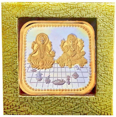 LVA CREATIONS 20 gram/gm silver coin Bis Hallmark 999 fine silver . 20 GM Laxmi / Lakshmi ganesh for gift in happy birthday & happy anniversary.Festive gift pack for pooja & Dhanteras diwali. S 999 20 g Silver Bar