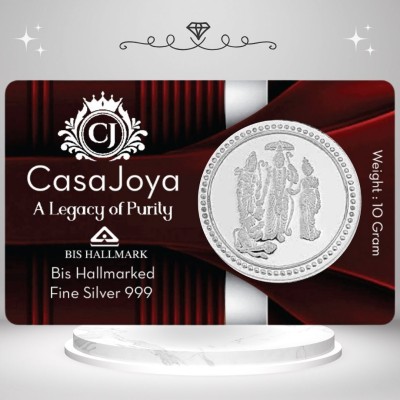 CASAJOYA Ram Darbar BIS Hallmarked Pure Silver Coin S 9999 10 g Silver Coin