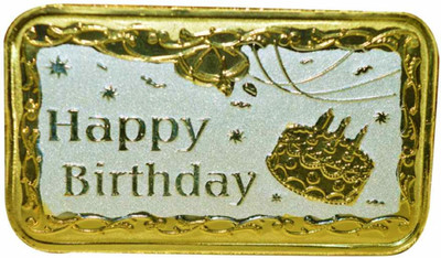 LVA CREATIONS 10 gram/gm silver coin Bis Hallmark 999 fine silver . 10 GM BIRTHDAY Coin for gift in happy birthday & happy anniversary.Festive gift pack for pooja & Dhanteras diwali. S 999 10 g Silver Bar