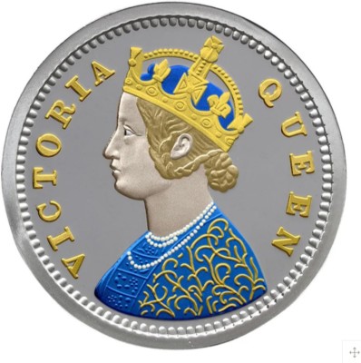 LVA CREATIONS 10 grams pure silver coin queen silver coin Bis Hallmark 999 fine silver. 24 (999) K 10 g Silver Coin