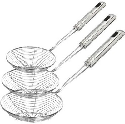 SUBHMANGAL TRADERS set of 3 Strainer(Steel Pack of 3)