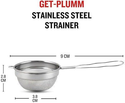 EverChef Stainless Steel Tea Strainer, Chalani, Medium Strainer(Silver Pack of 1)