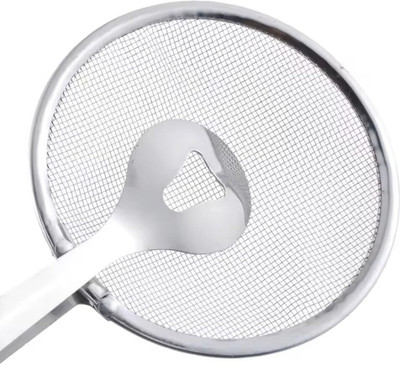 frankz Stainless Food Strainer Kitchen Multi-Functional 2 in 1 Strainer(Silver Pack of 1)