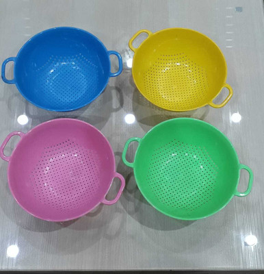 GRAHAST Plastic Fruit & Vegetable Basket(Multicolor)