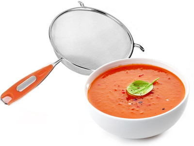 LSARI 14cm Stainless Steel Soup & Juice Strainer Collapsible Sieve(Multicolor Pack of 1)