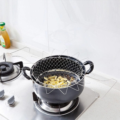 Tnglov Chef Basket 08 Collapsible Deep Frying Basket(Steel Pack of 1)