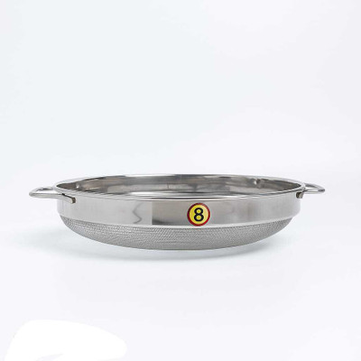 PATALSEVA Stainless Steel Puran Jali | Size 8 | 22 cm | Mesh Strainer for Kitchen Use Collapsible Strainer(Silver Pack of 1)