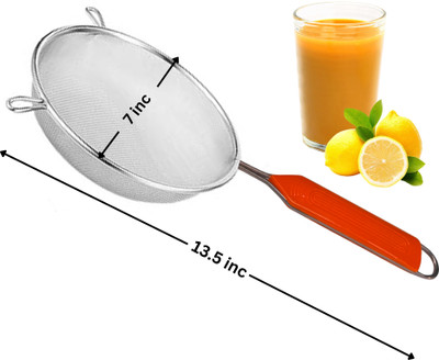 MS Beekeeping MS, Stainless Steel Soup & Juice Strainer/Liquid Filter for Kitchen Use, Strainer(Silver Pack of 1)