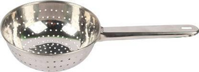 Breyers Multi-Use Strainer/Washer Bowl Poha Jara Handheld Colander Strainer(Steel Pack of 1)