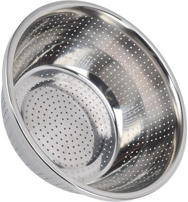 Gyanadh Stainless Steel Vegetable Bowl Perforation Bowl(Pack of 1, Silver)