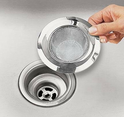 Swilco Kitchen Sink Stainless Steel Push Down Strainer(11 cm Set of 1)