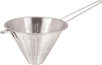 Flipkart SmartBuy Premium Stainless Steel Conical Strainer for Kitchen & Bar – Fine Mesh Sieve Colander(Silver Pack of 1)