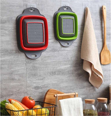 MLTC Collapsible Strainer(Green Pack of 1)