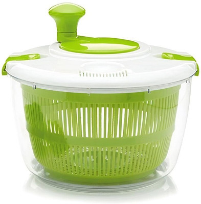 Sahjanand Multifunctional Salad Spinner Vegetable and Fruit Dryer Strainer(Green Pack of 1)