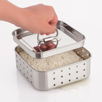 Zevon Paneer Maker 500 ml Stainless Steel Mould Press with Square Shape Strainer(Silver Pack of 1)
