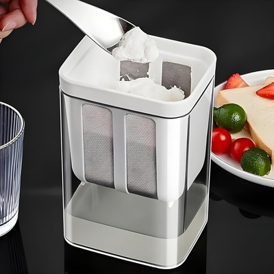 Xydrozen Multifunctional Yogurt Filter for Home-White Collapsible Strainer(White Pack of 1)