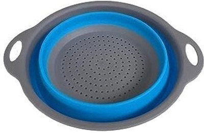 PRANSHI ENTERPRISE Kitchen Collapsible Space-Saver Food Colander Strainer Collapsible Strainer(Multicolor Pack of 1)