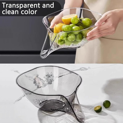 BALAJI ENTERPRISE (Pack of 1)Multi-Functional Strainer Basket for Effortless Food Washing Strainer(White Pack of 1)