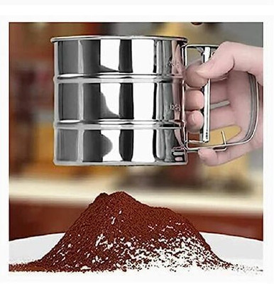 Trendera TRENDERA tainless Steel Manual Flour Sifter- Flour Sifter Strainer(Multicolor Pack of 1)