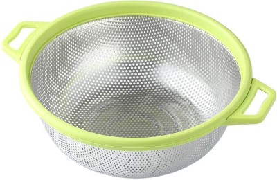 Freshome Multipurpose Kitchen Colander Basket Fruits Vegetables and Rice Washing Bowl Colander(Multicolor Pack of 1)