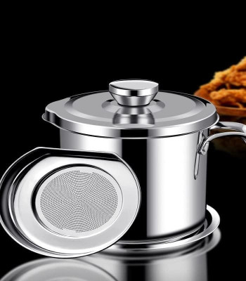 NemiCreation9 Stainless Steel Oil Filter Pot Strainer(Steel Pack of 1)