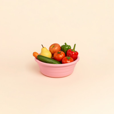 HomeHunt Collapsible Colander(Pink Pack of 1)