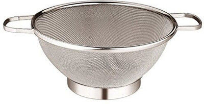 oneshoply Stainless Steel Heavy Gauge Colander Kitchen Basket Strainer size 9 Strainer(Silver Pack of 1)