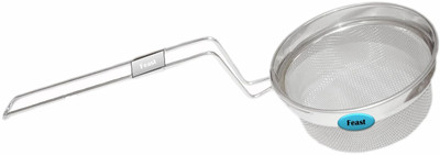 Feast Stainless Steel Supe & Juice Strainer/Liquid Filter (13 cm Diameter) Strainer(Silver Pack of 1)