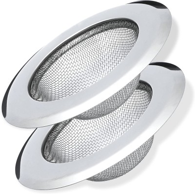 SHREE KRISHNA CREATION Basin Stainless Steel Push Down Strainer(5 cm Set of 2)