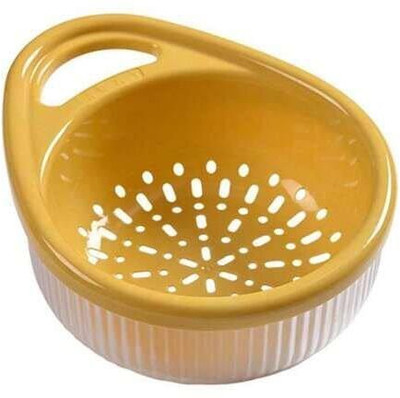 SANGOZ VEGETABLE WASHING DRAN BASKET Collapsible Strainer(Multicolor Pack of 2)