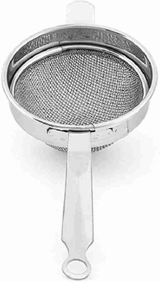 DCENTA Colander sieve stainer strainer Pack of 1,Steel_8 Collapsible Strainer(Steel Pack of 1)