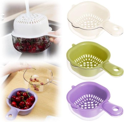 FLOSTRAIN Collapsible Strainer(Multicolor Pack of 1)