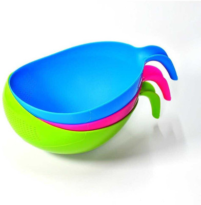 LAMAX Multi-Purpose Kitchen Bowl Strainer | Stylish & Durable Kitchen Tool Strainer(Multicolor Pack of 2)