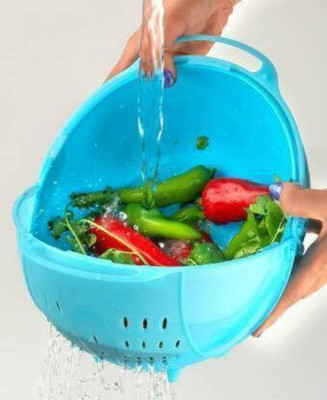 WebDealz Collapsible Colander(Multicolor Pack of 1)