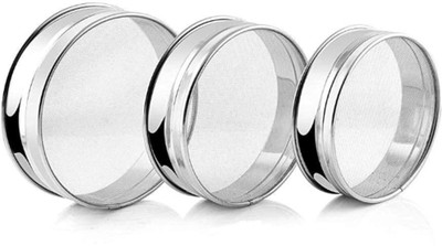 Ethnika Traders Sieve(Steel Pack of 3)