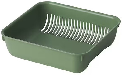 IKEA SKOLAST Collapsible Strainer(Green Pack of 1)