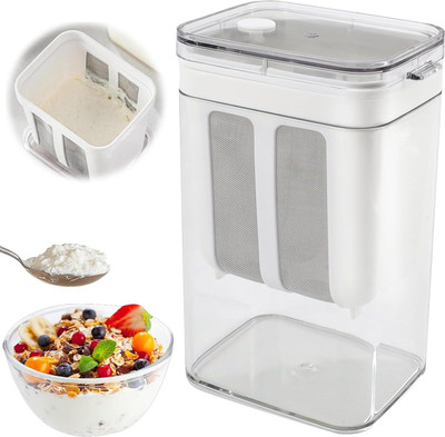 ActrovaX Multifunctional Yoghurt Filter-White Collapsible Strainer(White Pack of 1)